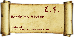 Baráth Vivien névjegykártya