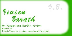 vivien barath business card