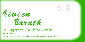 vivien barath business card